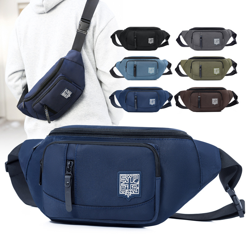 Geantă de piept pentru bărbați, stil urban simplu, rezistentă la uzură, respirabilă (Pentru bărbați, utilizare zilnică)