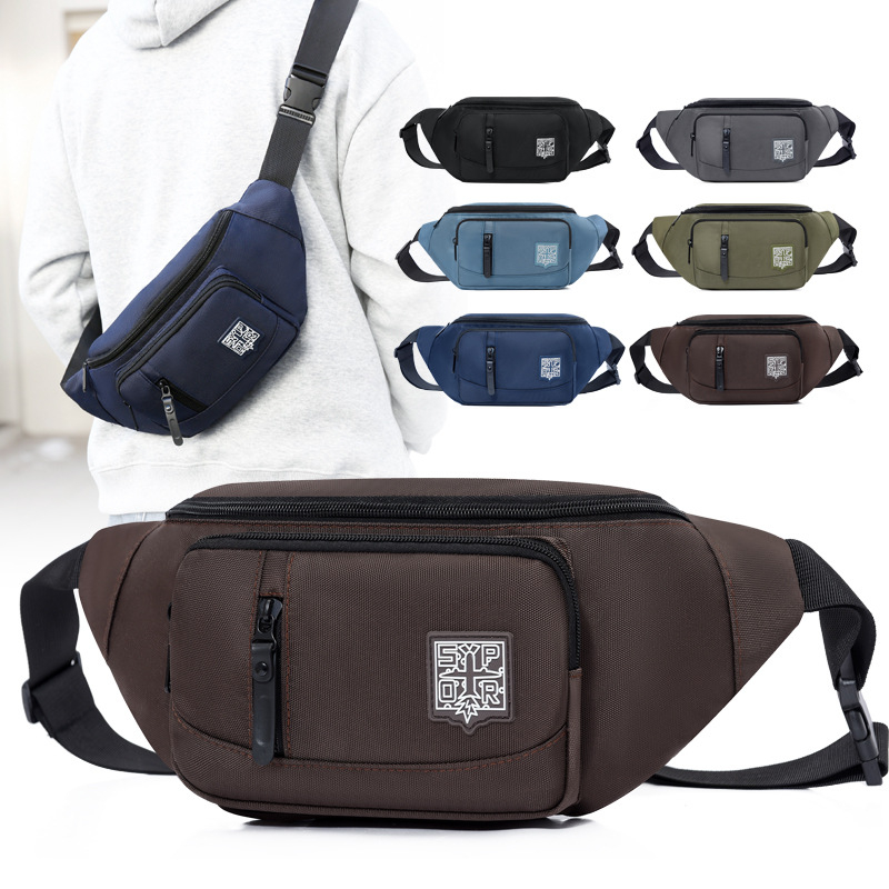 Geantă de piept pentru bărbați, stil urban simplu, rezistentă la uzură, respirabilă (Pentru bărbați, utilizare zilnică)