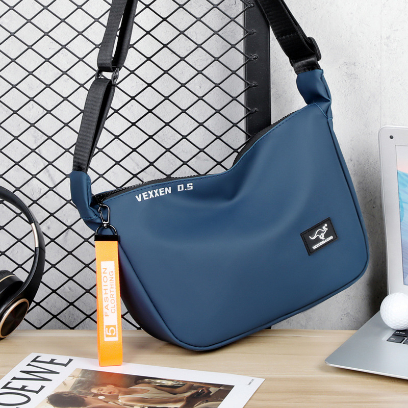 Muška crossbody torba, PU koža, gradska jednostavnost, velika kapaciteta, jednobojna, poliester podstava