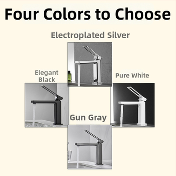 Meďový miešací kohútik na umývadlo, namontovaný na doske, keramická kartušová vložka, jednoručný, 0-99°C, 0,8 MPa