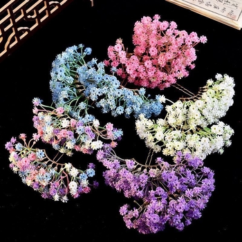 Лиу Йифей вдъхновено девет реда изкуствени цветя Baby’s Breath — аксесоар за коса, етно стил, текстилна флорална украса, персонализирано
