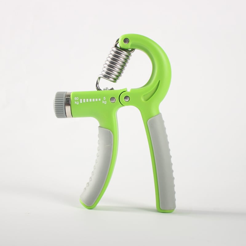 Állítható gumírozott fogás-erősítő, hordozható, ellenállás 5–60 kg, PP+TPE