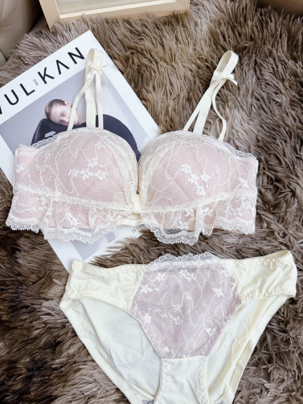 Sutien Push-Up din dantelă, fără cusături, anti-alunecare, bretele detașabile