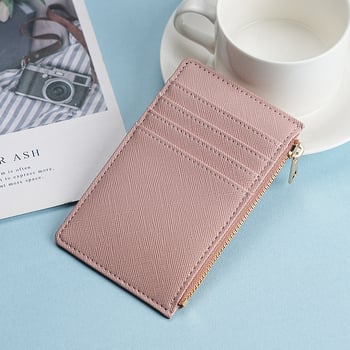 Držač kartica s zipom, unisex, gradski minimalistički stil (PU koža; otporan na habanje; svakodnevna uporaba)