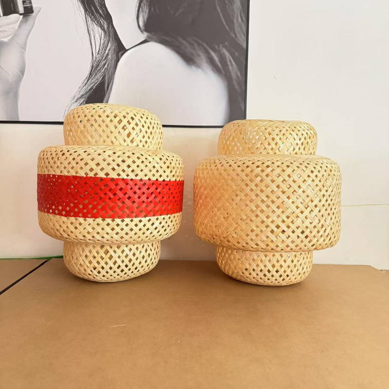 Kínai stílusú bambusz lámpás esküvői fotózáshoz – a Dupla Boldogság szimbólummal