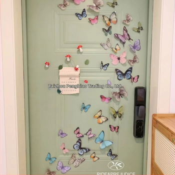 3D pillangó falimatrica – PVC anyag, egy darab, háromdimenziós dizájn, alkalmas nappalira, bejáratra és kereskedelmi terekre