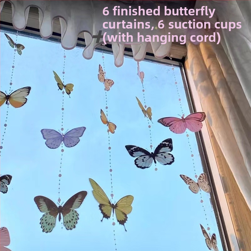 3D pillangó falimatrica – PVC anyag, egy darab, háromdimenziós dizájn, alkalmas nappalira, bejáratra és kereskedelmi terekre