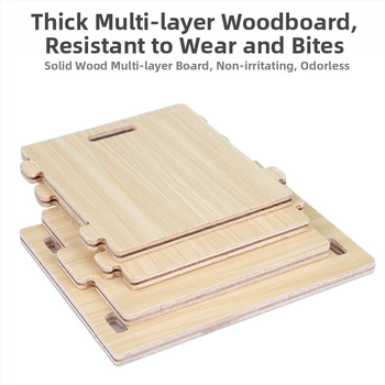 Hamster nest – okrúhly drevený úkryt, vodotesný, kreslený štýl (Materiál: Silk flower; Tvar: Okrúhly; Funkcia: Vodotesný; Štýl: Kreslený; Aplikačné objekty: Hamster)