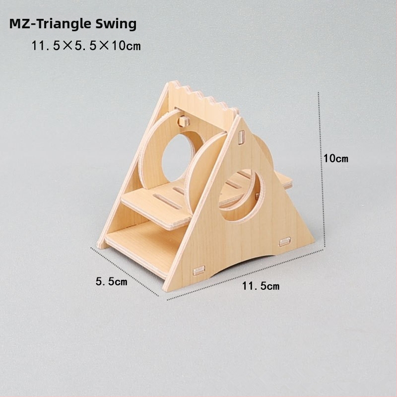 Hamster nest – okrúhly drevený úkryt, vodotesný, kreslený štýl (Materiál: Silk flower; Tvar: Okrúhly; Funkcia: Vodotesný; Štýl: Kreslený; Aplikačné objekty: Hamster)