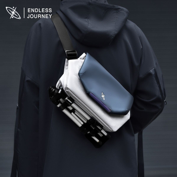 Ανδρική τσάντα ώμου, στυλ δρόμου, Oxford ύφασμα, αδιάβροχη, ιδανική για ταξίδια αναψυχής