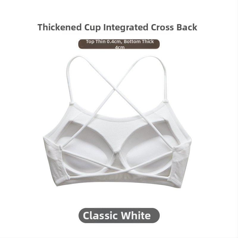 Τοπ με περιτύλιγμα στο στήθος, σωληνοειδές σχέδιο, 3/4 κύπελλα, λεπτές διαμορφωμένες чашες, βισκόζη ύφασμα