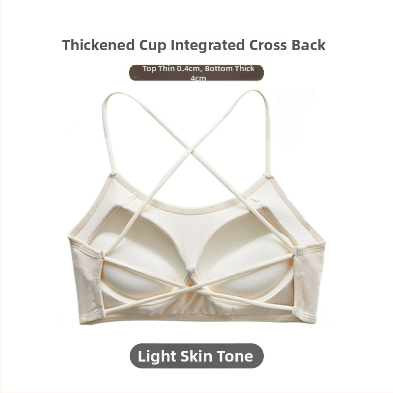 Τοπ με περιτύλιγμα στο στήθος, σωληνοειδές σχέδιο, 3/4 κύπελλα, λεπτές διαμορφωμένες чашες, βισκόζη ύφασμα