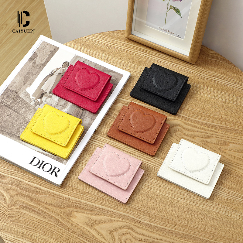 CAIYUE Ženski Novčanik za Karte, PU Materijal, Geometrijski Uzorak, Urbani Minimalistički Stil, Otporan na Habanje i Zaštita od Krađe