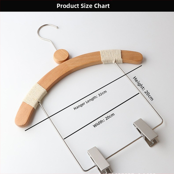 Umerașe din lemn pentru copii, antiderapante, cu clips pentru pantaloni, set de 10 bucăți, personalizabil