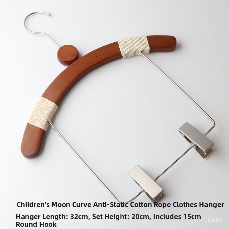 Umerașe din lemn pentru copii, antiderapante, cu clips pentru pantaloni, set de 10 bucăți, personalizabil