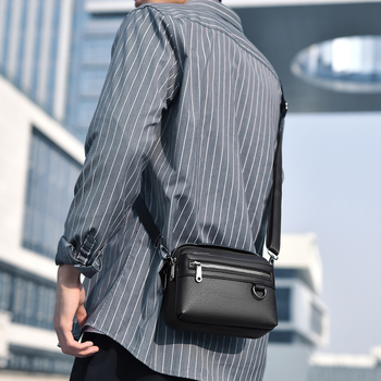 Ανδρικό τσαντάκι ώμου με αστικό μινιμαλιστικό στυλ, PU υλικό, επένδυση πολυεστέρα, γεωμετρικό σχέδιο, μάρκα Kati kangaroo