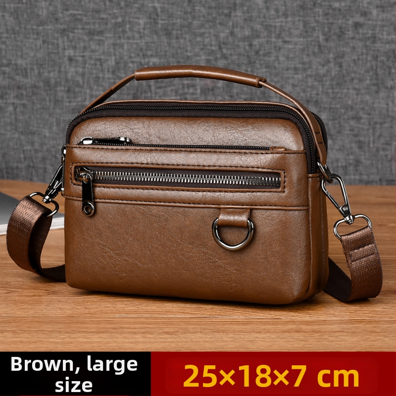 Ανδρικό τσαντάκι ώμου με αστικό μινιμαλιστικό στυλ, PU υλικό, επένδυση πολυεστέρα, γεωμετρικό σχέδιο, μάρκα Kati kangaroo