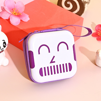 Монетник от цинкова ламарина със анимиран дизайн, джоб с 1 сгъвка, цип, офсетово печатане