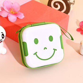 Монетник от цинкова ламарина със анимиран дизайн, джоб с 1 сгъвка, цип, офсетово печатане