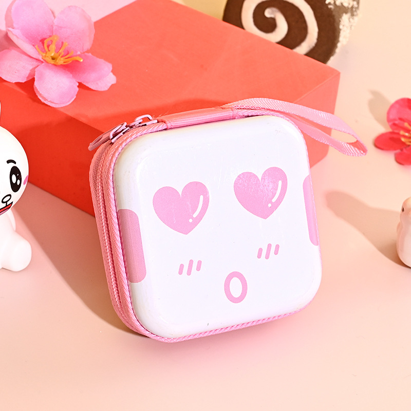 Монетник от цинкова ламарина със анимиран дизайн, джоб с 1 сгъвка, цип, офсетово печатане