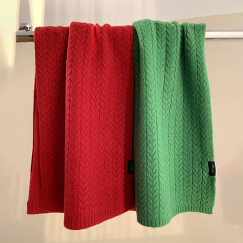 Вълнен шал с твил тъкане, запазва топлината през зимата, съдържание на вълна 61-70%