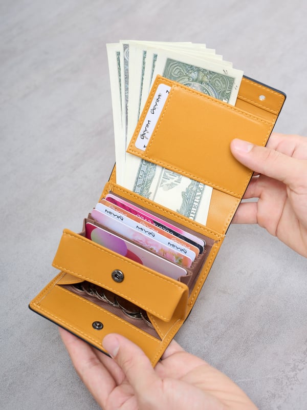 QB2000 Портфейл | 3 сгъвания, сгъваем дизайн, подплата от полиестер, бизнес стил