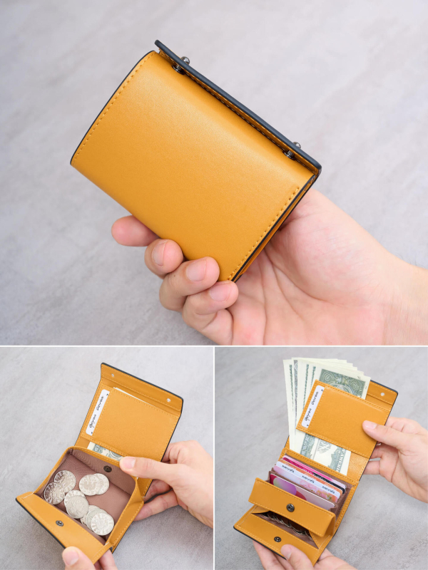 QB2000 Портфейл | 3 сгъвания, сгъваем дизайн, подплата от полиестер, бизнес стил