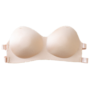 Σουτιέν Bandeau χωρίς τιράντες | Spandex/Lycra; 3/4 Cup Mold Cup; Σύσφιξη; Αντιολίσθηση