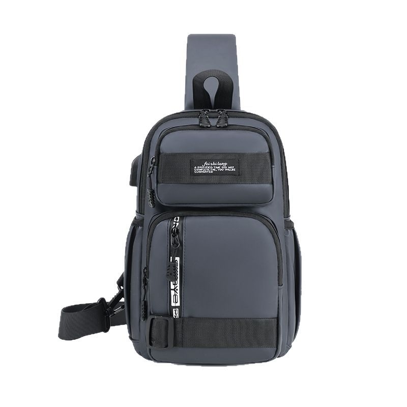 Ανδρική Τσάντα στήθους - αδιάβροχη μεμβράνη, επεκτάσιμος σχεδιασμός, μεγάλη χωρητικότητα, συμβατή με φορητό υπολογιστή 8 ιντσών, πολυλειτουργική διασταυρούμενη/ώμου τσάντα