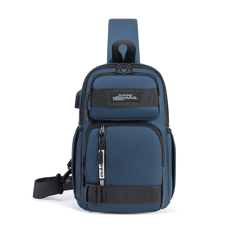 Ανδρική Τσάντα στήθους - αδιάβροχη μεμβράνη, επεκτάσιμος σχεδιασμός, μεγάλη χωρητικότητα, συμβατή με φορητό υπολογιστή 8 ιντσών, πολυλειτουργική διασταυρούμενη/ώμου τσάντα