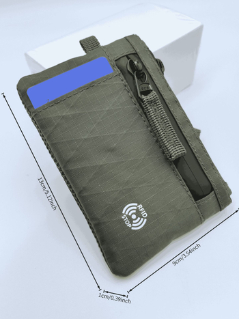 ALS érme-táska – Anti-theft, nylon bélés, 1 hajtás, mindennapi utazáshoz