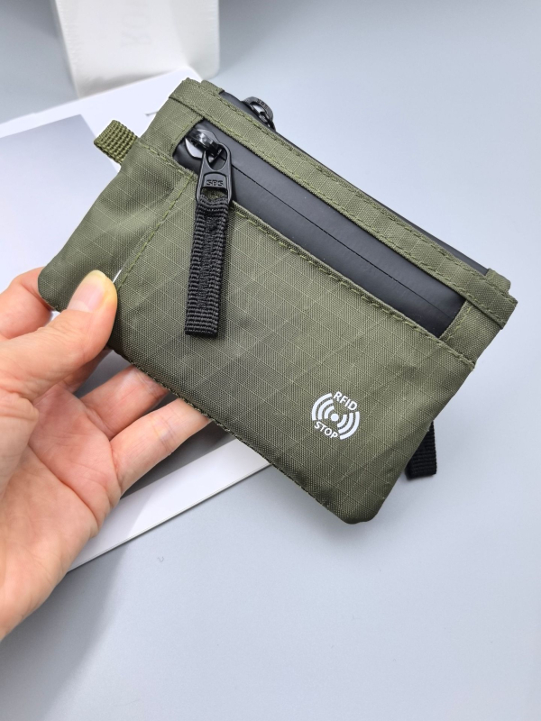 ALS érme-táska – Anti-theft, nylon bélés, 1 hajtás, mindennapi utazáshoz