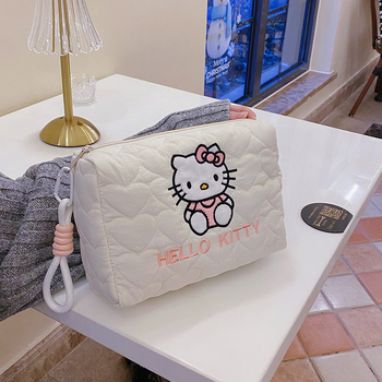 2025-ös aranyos rajzfilmszerű sminktáska nőknek, hordozható, nejlon anyag, légáteresztő és ultra könnyű, bélés nejlon