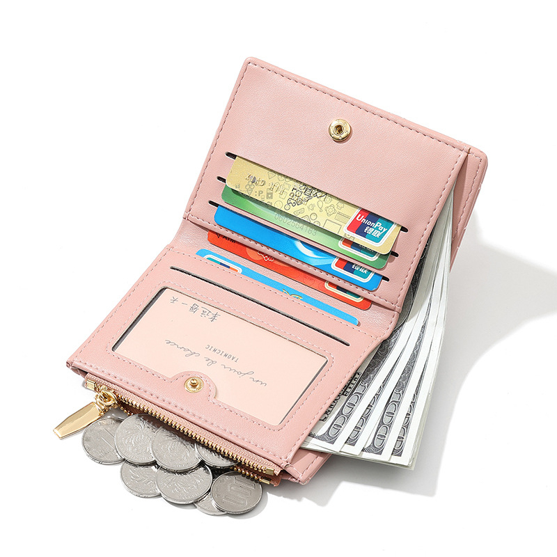 TAOMICMIC PU női pénztárca quilt mintás gyémántvarrással, többkártyás rekeszek, poliészter bélés, téli 2025 kiadás