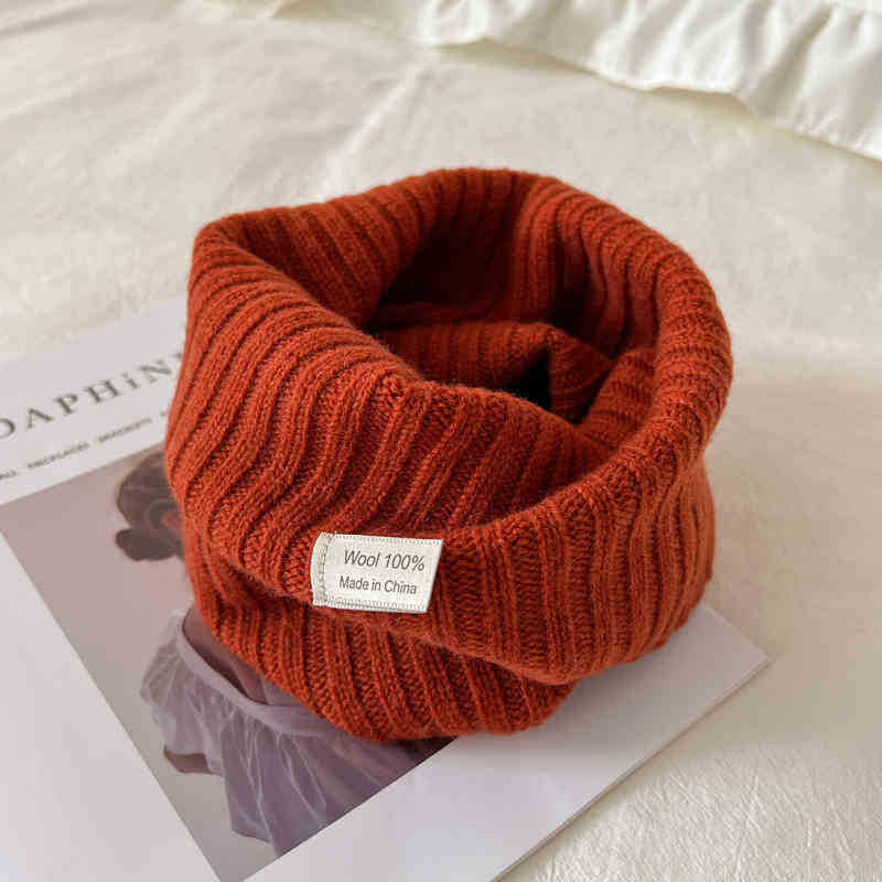 Вълнен плетен шал за врата, самонагряващ се, зимен сезон 2024, 71–80% вълна