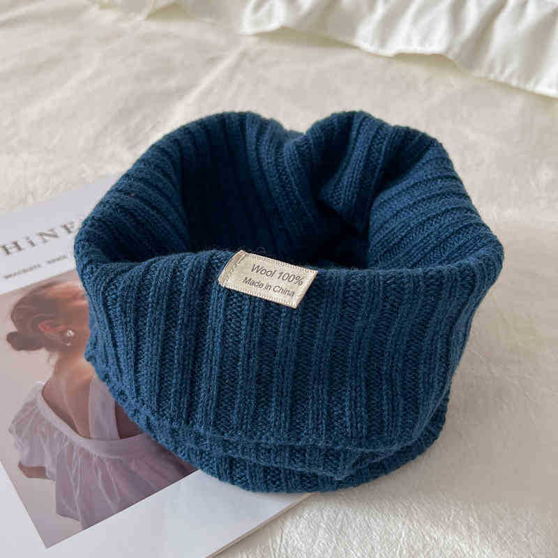 Вълнен плетен шал за врата, самонагряващ се, зимен сезон 2024, 71–80% вълна