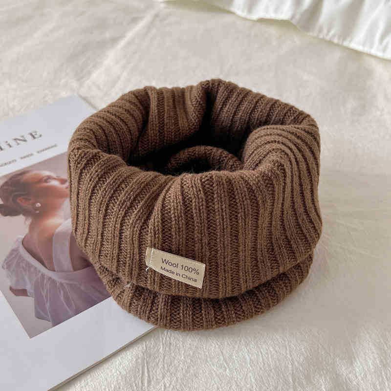 Вълнен плетен шал за врата, самонагряващ се, зимен сезон 2024, 71–80% вълна