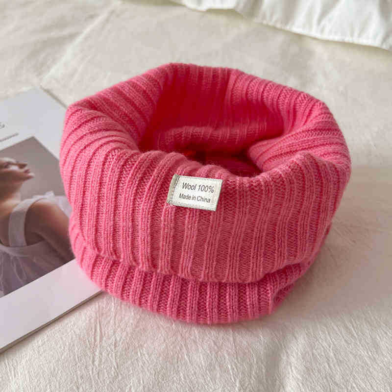 Вълнен плетен шал за врата, самонагряващ се, зимен сезон 2024, 71–80% вълна