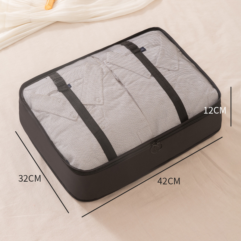 ssypin Кубообразна чанта за пътуване - дишащ органайзер от нетъкан текстил за бельо дрехи и тоалетни принадлежности