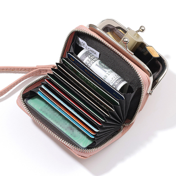 Портфейл с отделящ се щипков клип и акордеонни отделения за карти; PU материал • Taomcimic • Минималистичен и тих лукс • Полиестерна подплата • Разширява капацитета