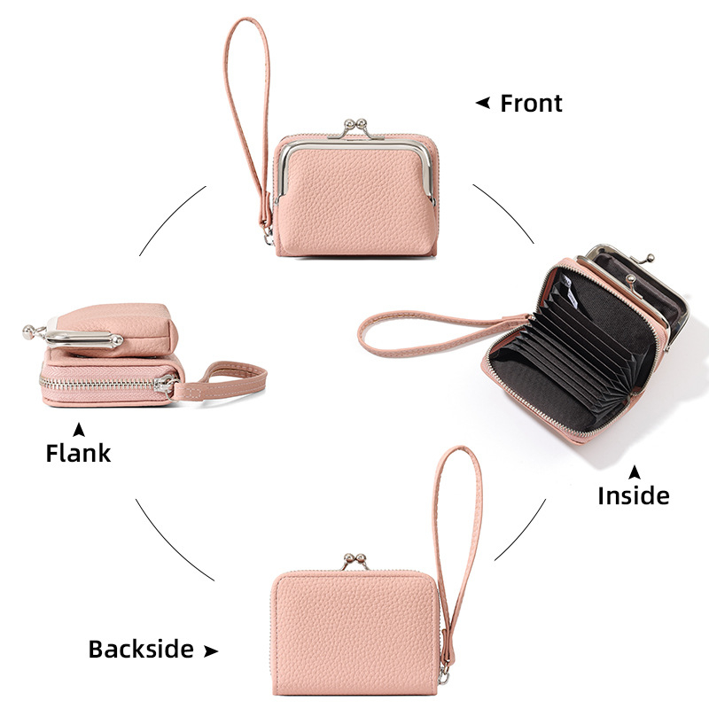 Портфейл с отделящ се щипков клип и акордеонни отделения за карти; PU материал • Taomcimic • Минималистичен и тих лукс • Полиестерна подплата • Разширява капацитета