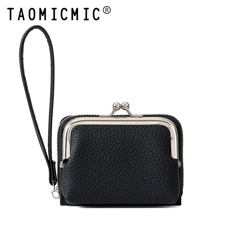 Портфейл с отделящ се щипков клип и акордеонни отделения за карти; PU материал • Taomcimic • Минималистичен и тих лукс • Полиестерна подплата • Разширява капацитета