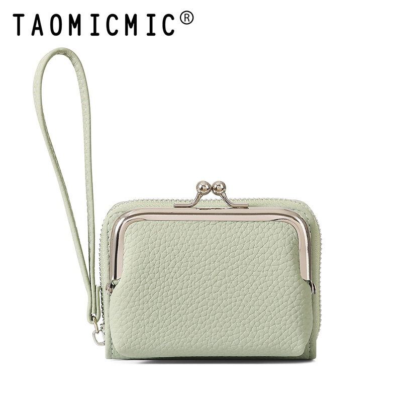 Портфейл с отделящ се щипков клип и акордеонни отделения за карти; PU материал • Taomcimic • Минималистичен и тих лукс • Полиестерна подплата • Разширява капацитета