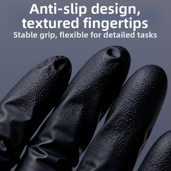 Jiankang нитрилни еднократни ръкавици, удебелени, хранителна класа, водоустойчиви и маслоустойчиви, за миене на съдове