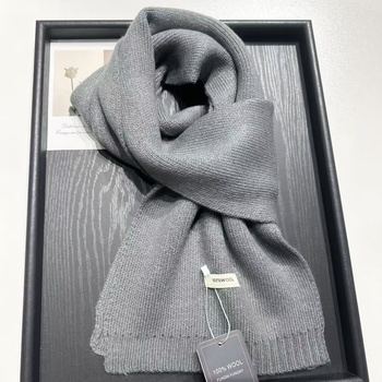 Корейски стил плетен шал, 100% вълна, warp плетене, топлина за зимата, защита от прах