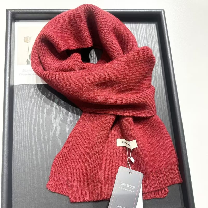 Корейски стил плетен шал, 100% вълна, warp плетене, топлина за зимата, защита от прах