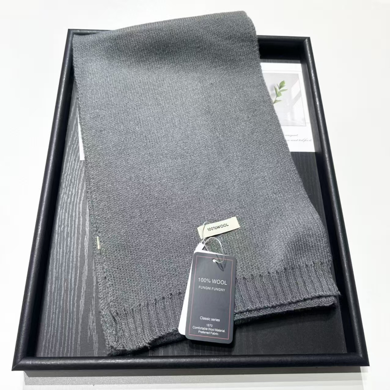 Корейски стил плетен шал, 100% вълна, warp плетене, топлина за зимата, защита от прах