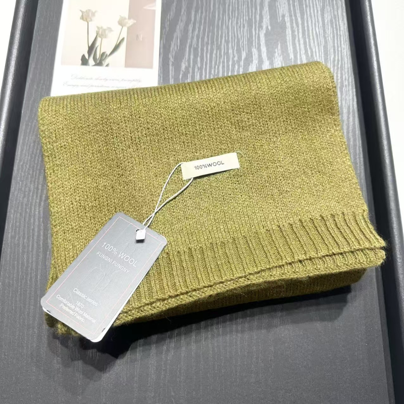 Корейски стил плетен шал, 100% вълна, warp плетене, топлина за зимата, защита от прах