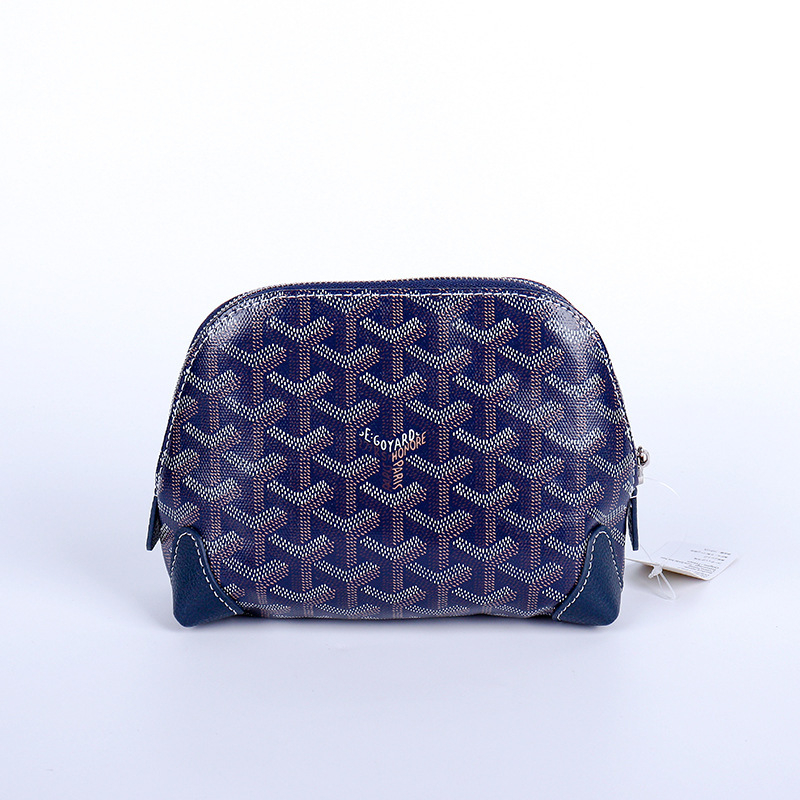 Козметична чанта от естествена кожа с цип, подплата от канвас, водоустойчива и мултифункционална за ежедневна употреба