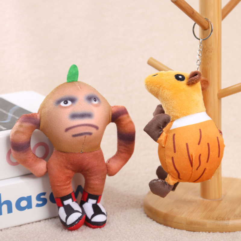 Плюшена маймунка кукла, къс плюш, пълнеж PP памук, OEM лого обработка, подходяща за възраст 14+